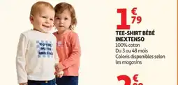Auchan Inextenso tee-shirt bébé offre