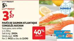 Auchan AUCHAN Pavés de saumon atlantique offre