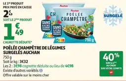 Auchan Auchan poêlée champêtre de légumes surgelés offre