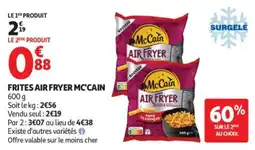 Auchan McCain Frites Air Fryer offre