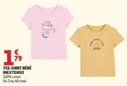 Auchan INEXTENSO TEE-SHIRT BÉBÉ offre