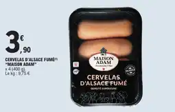 E.Leclerc MAISON ADAM CERVELAS D'ALSACE FUMÉ offre