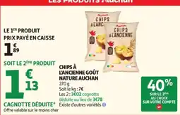 Auchan Auchan Chips à l'ancienne offre
