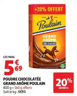 Auchan Poulain Poudre chocolatée offre