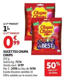 Auchan Chupa Chups Sucettes offre