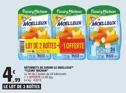 E.Leclerc Fleury Michon Bâtonnets de surimi Le Moelleux offre