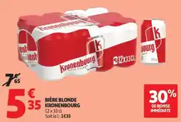 Auchan Kronenbourg Bière blonde offre