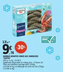 E.Leclerc COSTA Gambas géantes offre