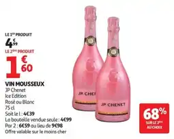 Auchan JP CHENET VIN MOUSSEUX offre