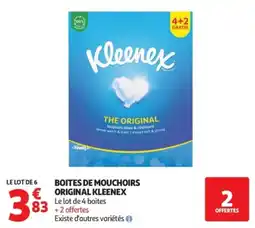 Auchan Kleenex BOITES DE MOUCHOIRS offre