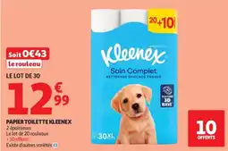 Auchan Kleenex Papier Toilette offre