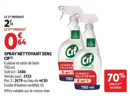 Auchan Cif Spray nettoyant 5en1 offre