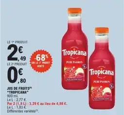 E.Leclerc Tropicana Jus de fruits offre