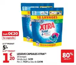 Auchan XTRA Lessive capsules offre