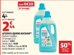 Auchan Auchan Lessive liquide offre