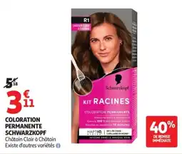 Auchan Schwarzkopf KIT RACINES offre