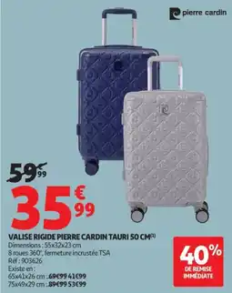 Auchan pierre cardin valise rigide tauri offre