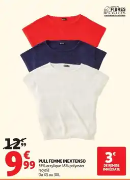 Auchan INEXTENSO PULL FEMME offre