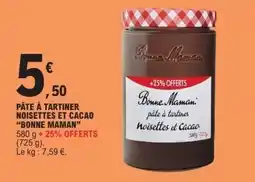 E.Leclerc Bonne Maman Pâte à tartiner noisettes et cacao offre
