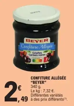 E.Leclerc BEYER Confiture Allégée offre