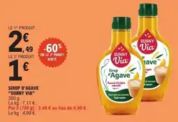 E.Leclerc SUNNY VIA Sirop d'Agave offre