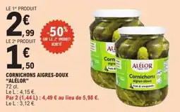 E.Leclerc ALÉLOR Cornichons aigres-doux offre