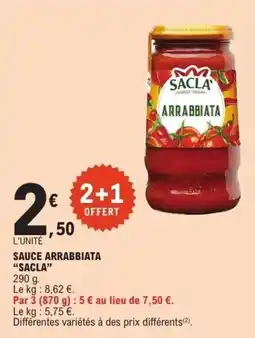 E.Leclerc SACLA SAUCE ARRABBIATA offre