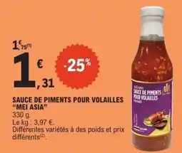 E.Leclerc MEI ASIA Sauce de piments pour volailles offre
