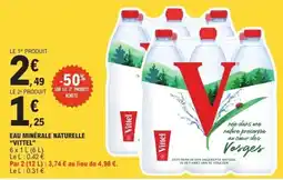 E.Leclerc Vittel Eau minérale naturelle offre