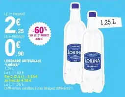 E.Leclerc Lorina limonade artisanale offre