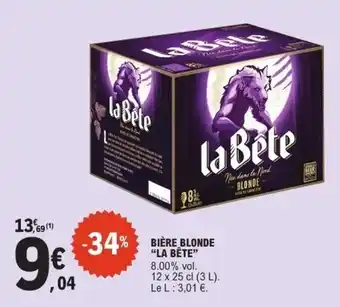 LaBête BIÈRE BLONDE