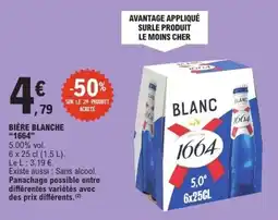 E.Leclerc 1664 Bière blanche offre