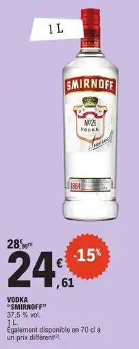 E.Leclerc SMIRNOFF VODKA offre