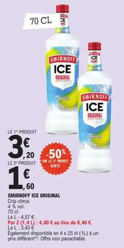 E.Leclerc Smirnoff ice original offre