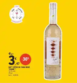 E.Leclerc EXHIB IGP CÔTES DE THAU ROSÉ offre