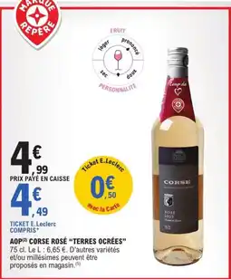 E.Leclerc Terres Ocrées CORSE ROSÉ offre