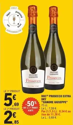 E.Leclerc Signore Giuseppe Doc proseco extra dry offre