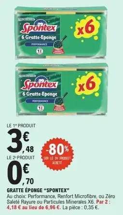 E.Leclerc Spontex Gratte Éponge offre