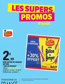 E.Leclerc Justin Bridou mini bâton de berger offre