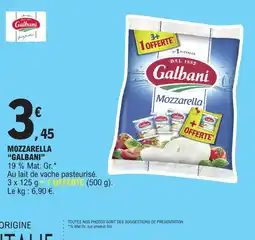 E.Leclerc Galbani Mozzarella offre