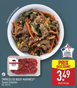 ALDI ÉMINCÉS DE BŒUF MARINÉS offre