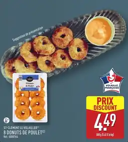 ALDI ST-CLÉMENT LE VOLAILLER 8 DONUTS DE POULET offre