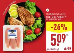 ALDI ST-CLÉMENT LE VOLAILLER FILETS DE POULET offre