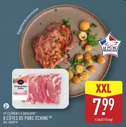 ALDI ST-CLÉMENT LE BOUCHER 8 CÔTES DE PORC ÉCHINE offre