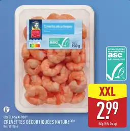 ALDI GOLDEN SEAFOOD CREVETTES DÉCORTIQUÉES NATURE offre