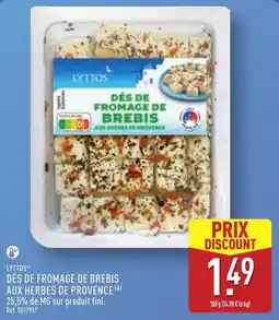 ALDI LYTTOS DÉS DE FROMAGE DE BREBIS offre