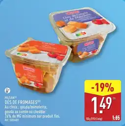 ALDI MILSANI DÉS DE FROMAGES offre