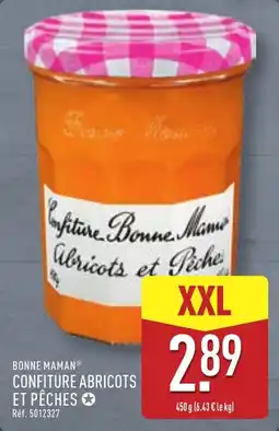 ALDI BONNE MAMAN CONFITURE ABRICOTS ET PÊCHES offre