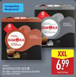 ALDI GIMOKA CAPSULES DE CAFÉ offre