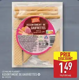 ALDI LES MALINS PLAISIRS ASSORTIMENT DE GAUFRETTES offre